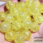 8-16mm burst beads acrylic crack round beads loose beads diy handmade beaded floral beads transparent ice crack beads