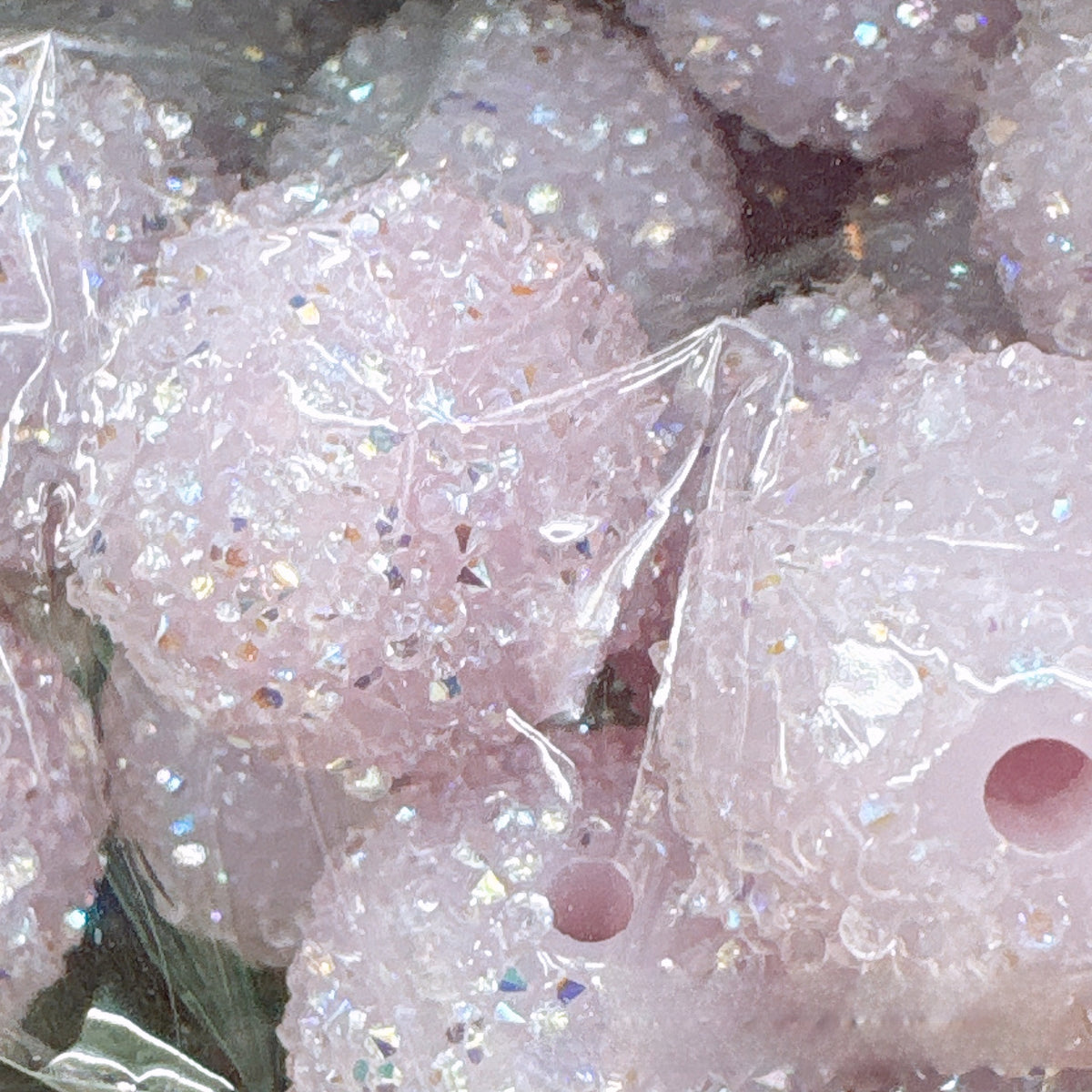 20mm dopamine candy color sugar diamond ball beads through hole beads diy bracelet mobile phone bag chain jewelry accessories