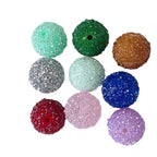 20mm dopamine candy color sugar diamond ball beads through hole beads diy bracelet mobile phone bag chain jewelry accessories