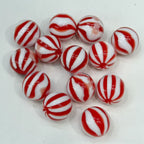 16mm blooming pumpkin beads watermelon stripes beaded diy handmade beaded pen mobile phone chain pendant loose beads jewelry accessories