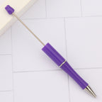 Beaded pen wholesale - diy creative cute beaded ballpoint pen - uv electroplated beaded pen - tri-color gradient beaded pen