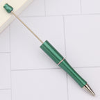 Beaded pen wholesale - diy creative cute beaded ballpoint pen - uv electroplated beaded pen - tri-color gradient beaded pen
