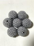 New 16mm 20mm resin rhinestone ball loose beads diy bracelet phone chain keychain necklace pendant beading accessories