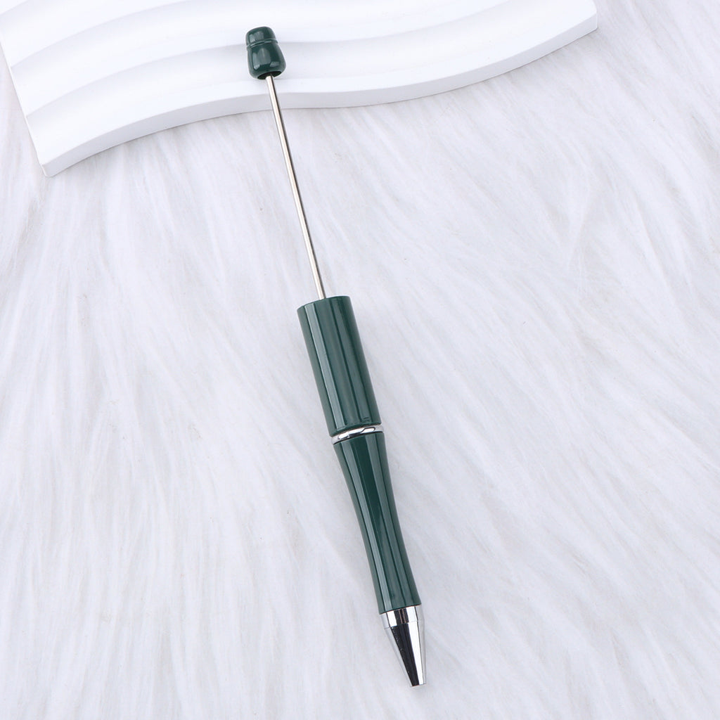 Beaded pen wholesale - diy creative cute beaded ballpoint pen - uv electroplated beaded pen - tri-color gradient beaded pen
