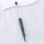 Beaded pen wholesale - diy creative cute beaded ballpoint pen - uv electroplated beaded pen - tri-color gradient beaded pen
