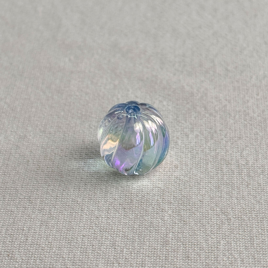 Acrylic 16mm clear uv coated pumpkin beads diy/phone chain beaded pen keychain material loose beads wholesale