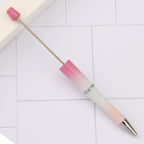Beaded pen wholesale - diy creative cute beaded ballpoint pen - uv electroplated beaded pen - tri-color gradient beaded pen