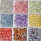 Acrylic 16mm clear uv coated pumpkin beads diy/phone chain beaded pen keychain material loose beads wholesale