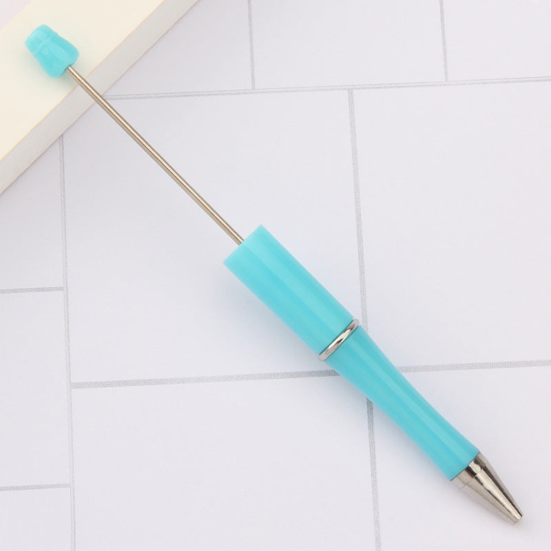 Beaded pen wholesale - diy creative cute beaded ballpoint pen - uv electroplated beaded pen - tri-color gradient beaded pen