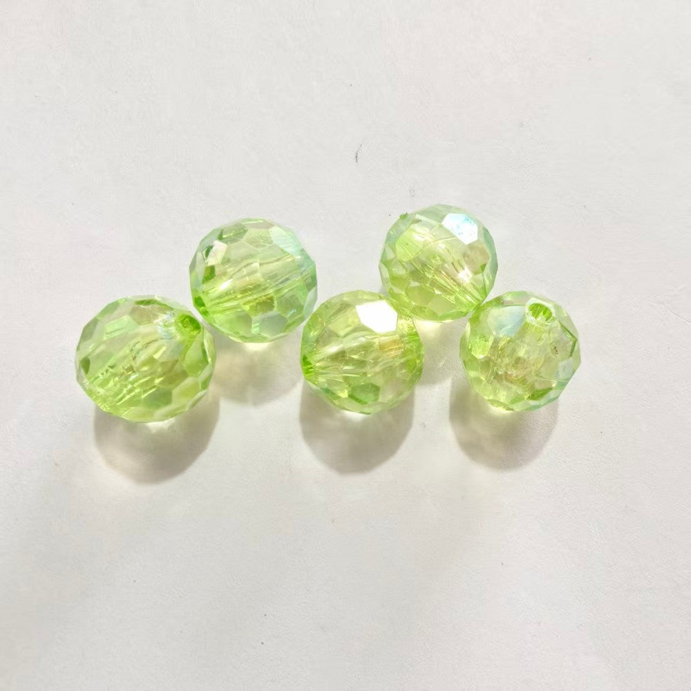 Transparent solid color faceted fantasy football beads globe beads colorful lamp beads diy bag bracelet bracelet car hanging accessories