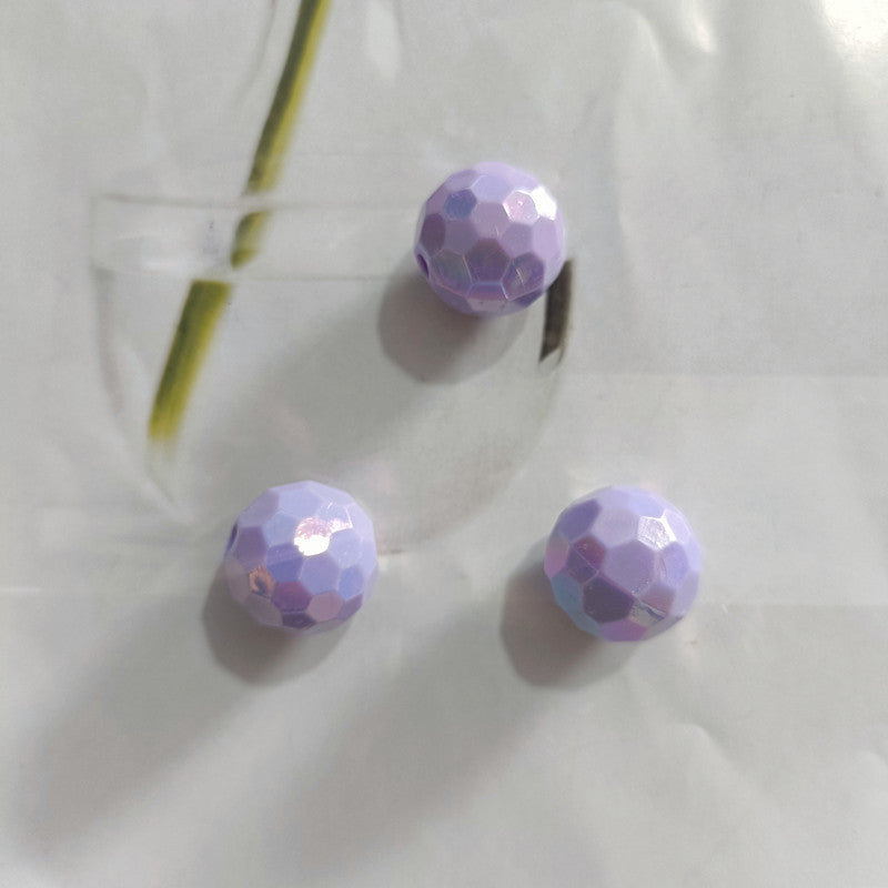 Transparent solid color faceted fantasy football beads globe beads colorful lamp beads diy bag bracelet bracelet car hanging accessories