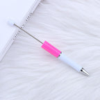 Beaded pen wholesale - diy creative cute beaded ballpoint pen - uv electroplated beaded pen - tri-color gradient beaded pen