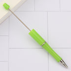 Beaded pen wholesale - diy creative cute beaded ballpoint pen - uv electroplated beaded pen - tri-color gradient beaded pen
