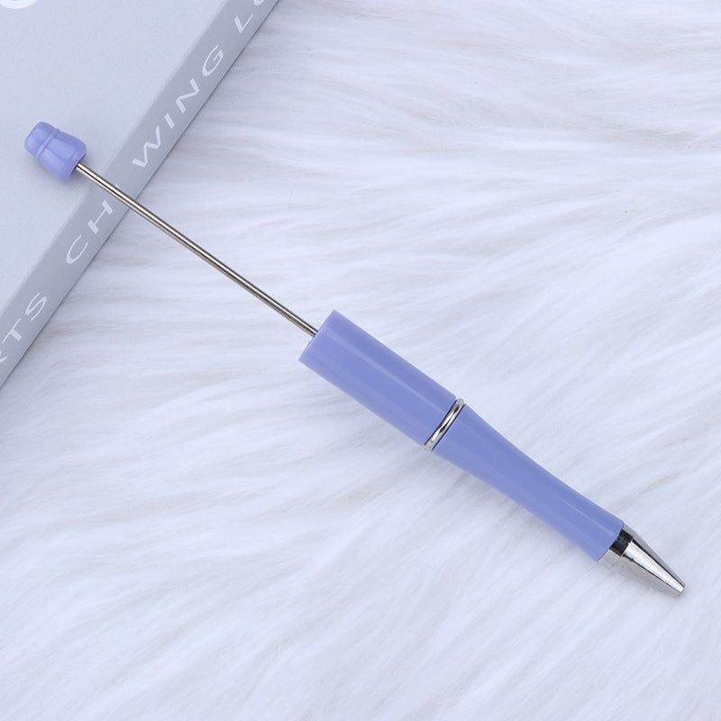 Beaded pen wholesale - diy creative cute beaded ballpoint pen - uv electroplated beaded pen - tri-color gradient beaded pen