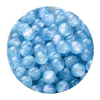 Starry sky fine glitter resin straight hole round beads cat eye acrylic beads diy earrings bracelet beaded necklace handmade accessories