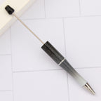 Beaded pen wholesale - diy creative cute beaded ballpoint pen - uv electroplated beaded pen - tri-color gradient beaded pen