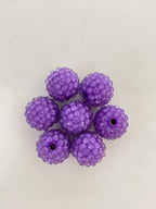 New 16mm 20mm resin rhinestone ball loose beads diy bracelet phone chain keychain necklace pendant beading accessories