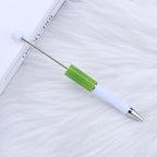 Beaded pen wholesale - diy creative cute beaded ballpoint pen - uv electroplated beaded pen - tri-color gradient beaded pen
