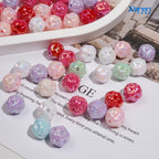 Color-plated uv wool ball beads colorful hanging chain beads baby clothes accessories mobile phone chain bracelet diy jewelry accessories