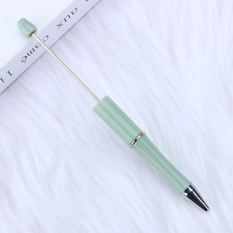 Beaded pen wholesale - diy creative cute beaded ballpoint pen - uv electroplated beaded pen - tri-color gradient beaded pen