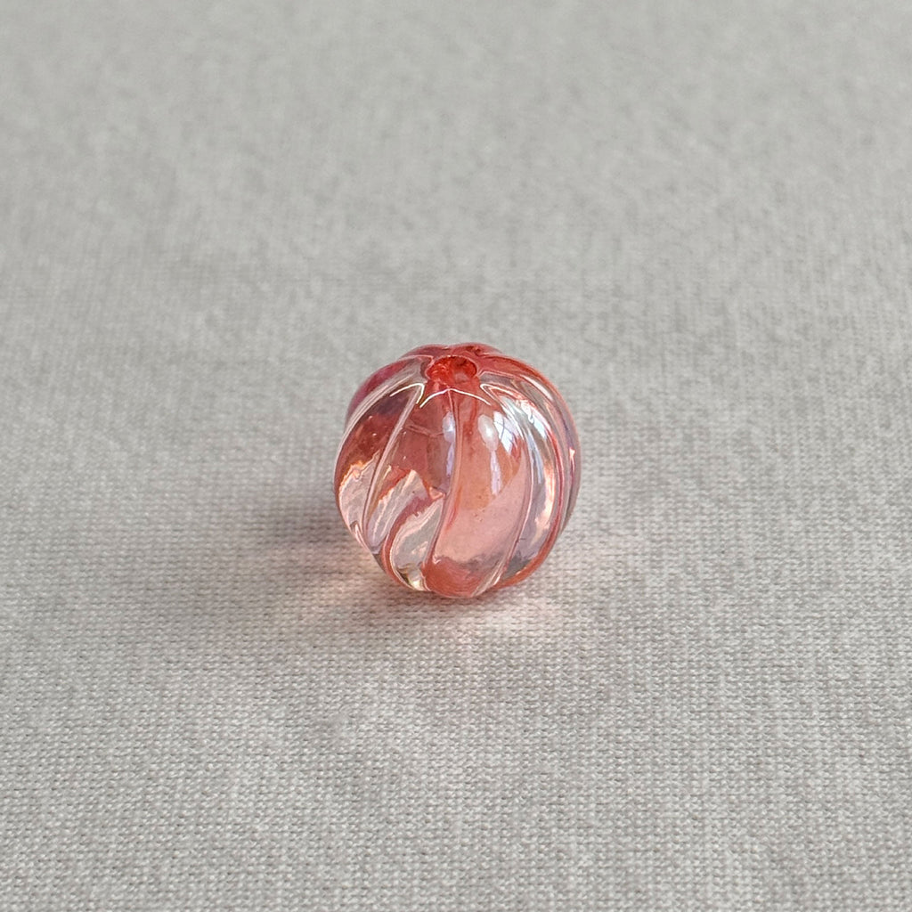 Acrylic 16mm clear uv coated pumpkin beads diy/phone chain beaded pen keychain material loose beads wholesale