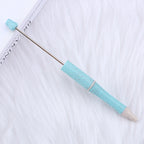 Beaded pen wholesale - diy creative cute beaded ballpoint pen - uv electroplated beaded pen - tri-color gradient beaded pen