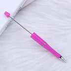 Beaded pen wholesale - diy creative cute beaded ballpoint pen - uv electroplated beaded pen - tri-color gradient beaded pen