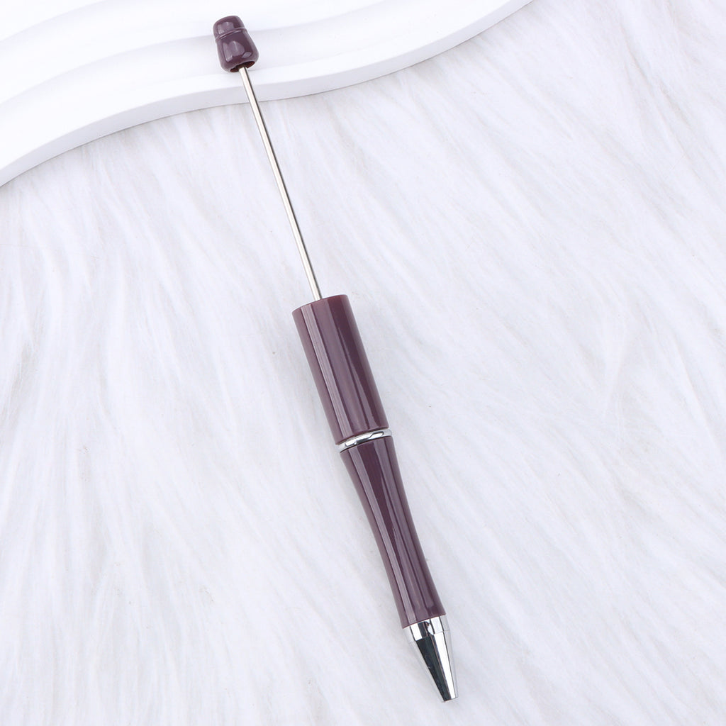 Beaded pen wholesale - diy creative cute beaded ballpoint pen - uv electroplated beaded pen - tri-color gradient beaded pen