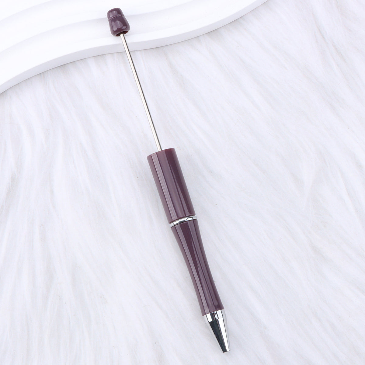 Beaded pen wholesale - diy creative cute beaded ballpoint pen - uv electroplated beaded pen - tri-color gradient beaded pen