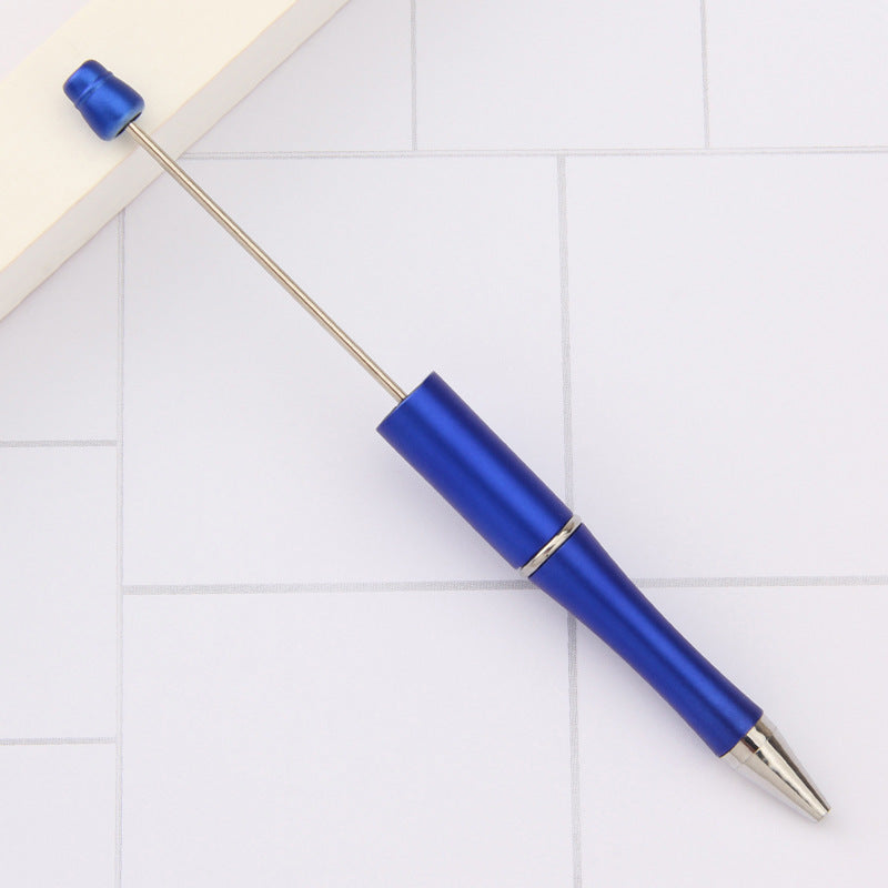 Beaded pen wholesale - diy creative cute beaded ballpoint pen - uv electroplated beaded pen - tri-color gradient beaded pen