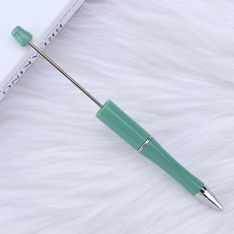 Beaded pen wholesale - diy creative cute beaded ballpoint pen - uv electroplated beaded pen - tri-color gradient beaded pen