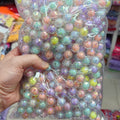 Uv plated disco beads 16mm earth beads sugar heart beads middle beads round beads diy jewelry accessories acrylic beading material