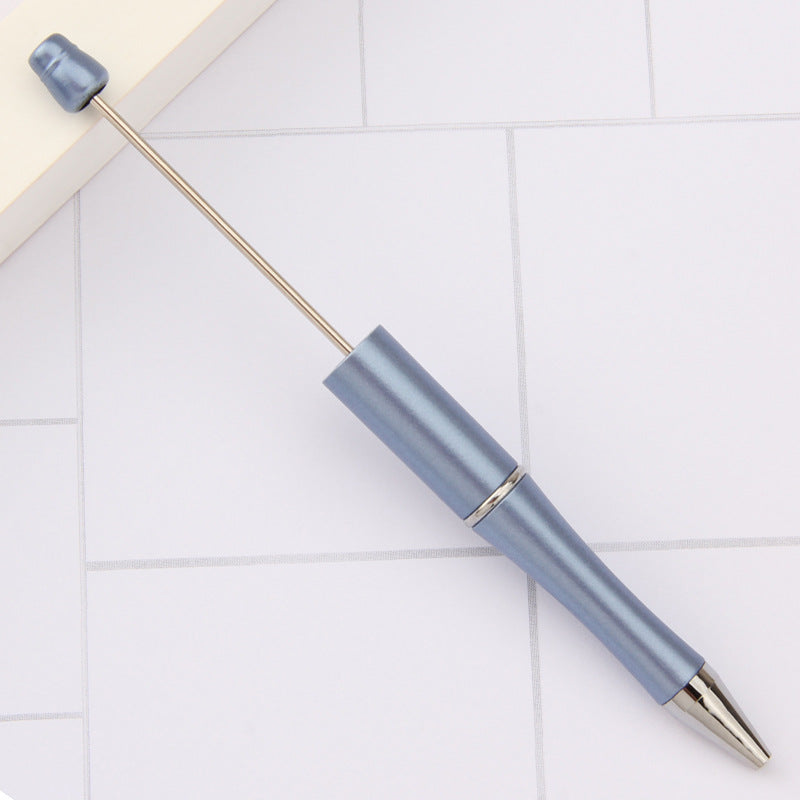 Beaded pen wholesale - diy creative cute beaded ballpoint pen - uv electroplated beaded pen - tri-color gradient beaded pen