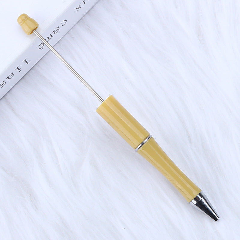 Beaded pen wholesale - diy creative cute beaded ballpoint pen - uv electroplated beaded pen - tri-color gradient beaded pen