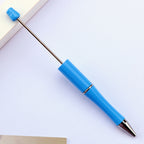 Beaded pen wholesale - diy creative cute beaded ballpoint pen - uv electroplated beaded pen - tri-color gradient beaded pen