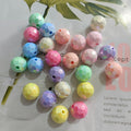 Transparent solid color faceted fantasy football beads globe beads colorful lamp beads diy bag bracelet bracelet car hanging accessories