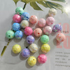 Transparent solid color faceted fantasy football beads globe beads colorful lamp beads diy bag bracelet bracelet car hanging accessories