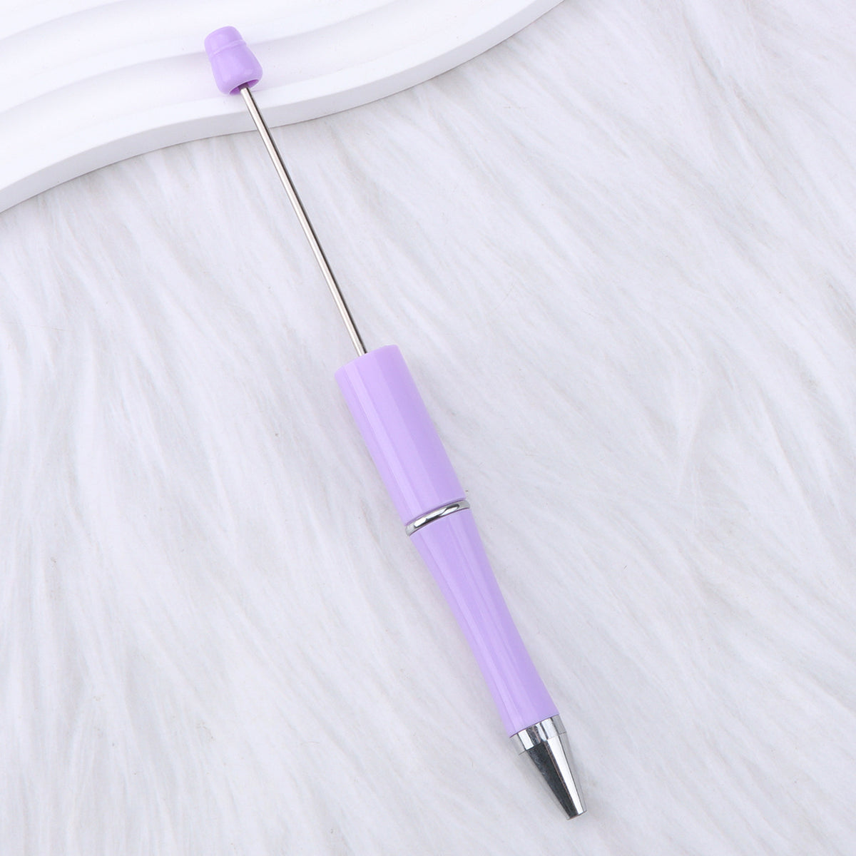 Beaded pen wholesale - diy creative cute beaded ballpoint pen - uv electroplated beaded pen - tri-color gradient beaded pen