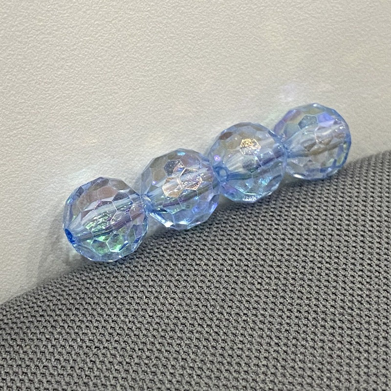 Transparent solid color faceted fantasy football beads globe beads colorful lamp beads diy bag bracelet bracelet car hanging accessories