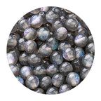 Starry sky fine glitter resin straight hole round beads cat eye acrylic beads diy earrings bracelet beaded necklace handmade accessories