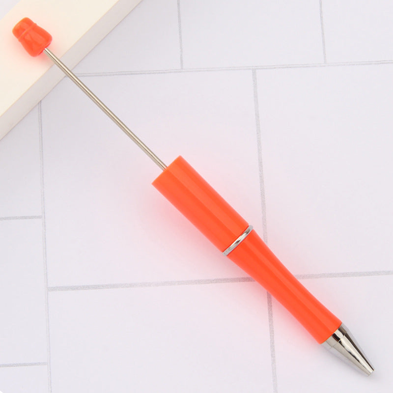 Beaded pen wholesale - diy creative cute beaded ballpoint pen - uv electroplated beaded pen - tri-color gradient beaded pen