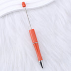 Beaded pen wholesale - diy creative cute beaded ballpoint pen - uv electroplated beaded pen - tri-color gradient beaded pen