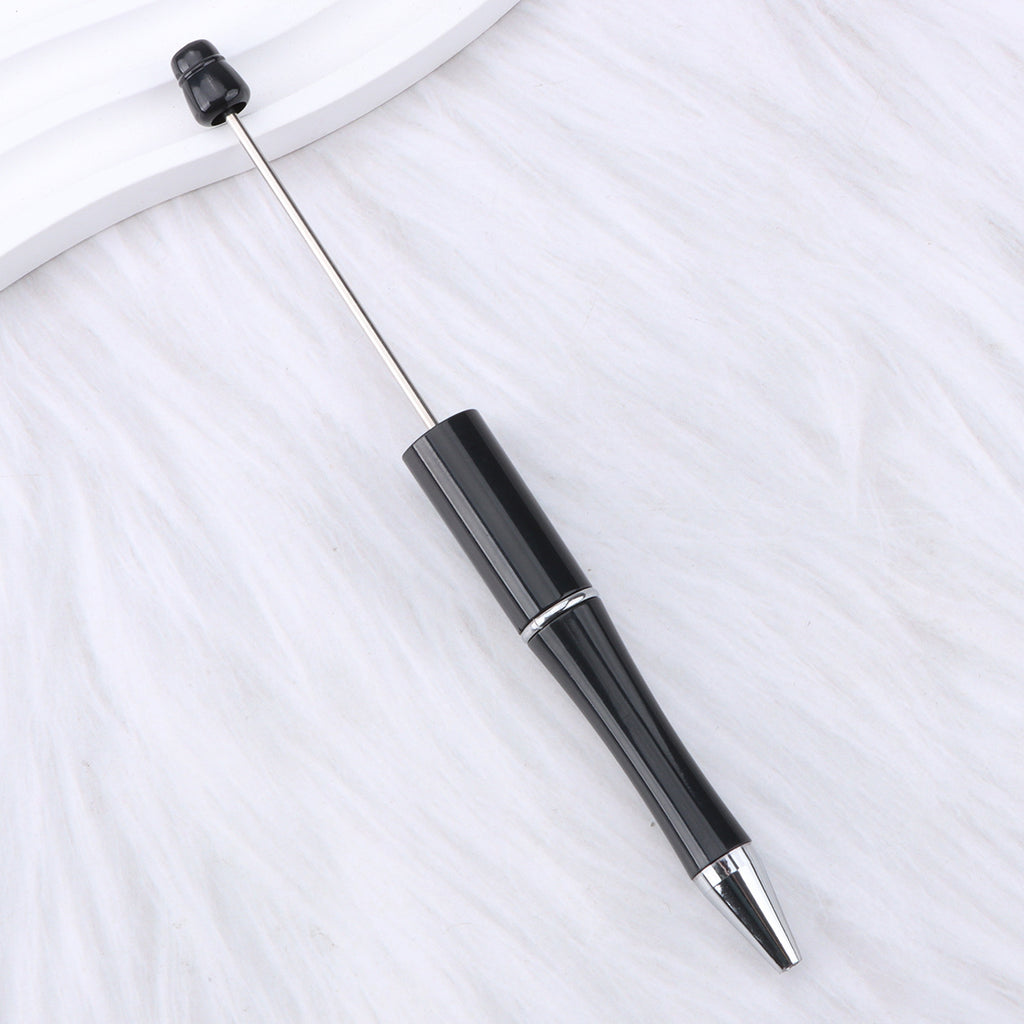 Beaded pen wholesale - diy creative cute beaded ballpoint pen - uv electroplated beaded pen - tri-color gradient beaded pen
