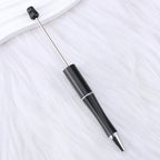 Beaded pen wholesale - diy creative cute beaded ballpoint pen - uv electroplated beaded pen - tri-color gradient beaded pen