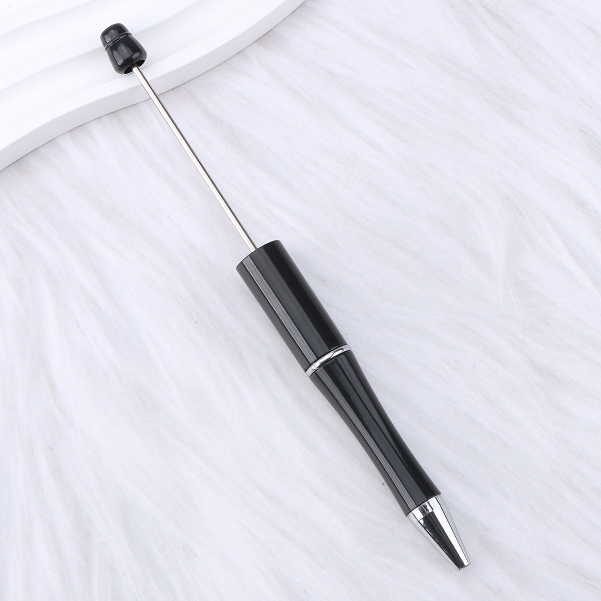 Beaded pen wholesale - diy creative cute beaded ballpoint pen - uv electroplated beaded pen - tri-color gradient beaded pen
