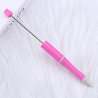 Beaded pen wholesale - diy creative cute beaded ballpoint pen - uv electroplated beaded pen - tri-color gradient beaded pen