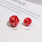 Color-plated uv wool ball beads colorful hanging chain beads baby clothes accessories mobile phone chain bracelet diy jewelry accessories