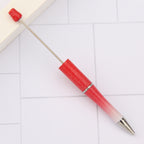 Beaded pen wholesale - diy creative cute beaded ballpoint pen - uv electroplated beaded pen - tri-color gradient beaded pen
