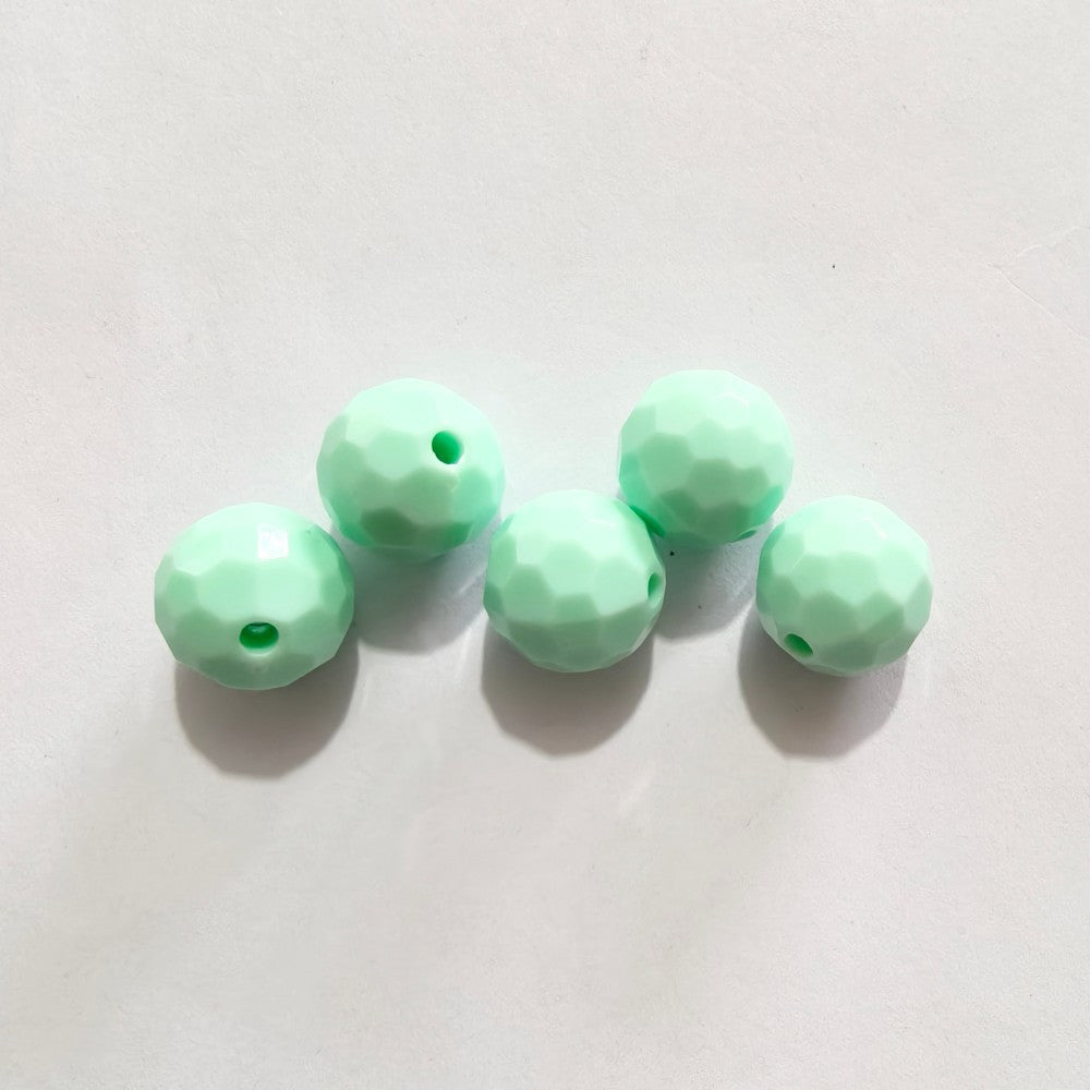 Transparent solid color faceted fantasy football beads globe beads colorful lamp beads diy bag bracelet bracelet car hanging accessories