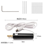 USB Powered Mini Electric Drill, Handheld Drilling Tool for DIY Epoxy Resin Crafts, Pearl Bead Drilling Hole Maker, Comes with Jewelry Eye Screws